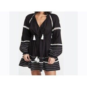 Veronica Beard Danica Mini Dress Crochet Lace Ruffle Eyelet Cotton S NWT 282151